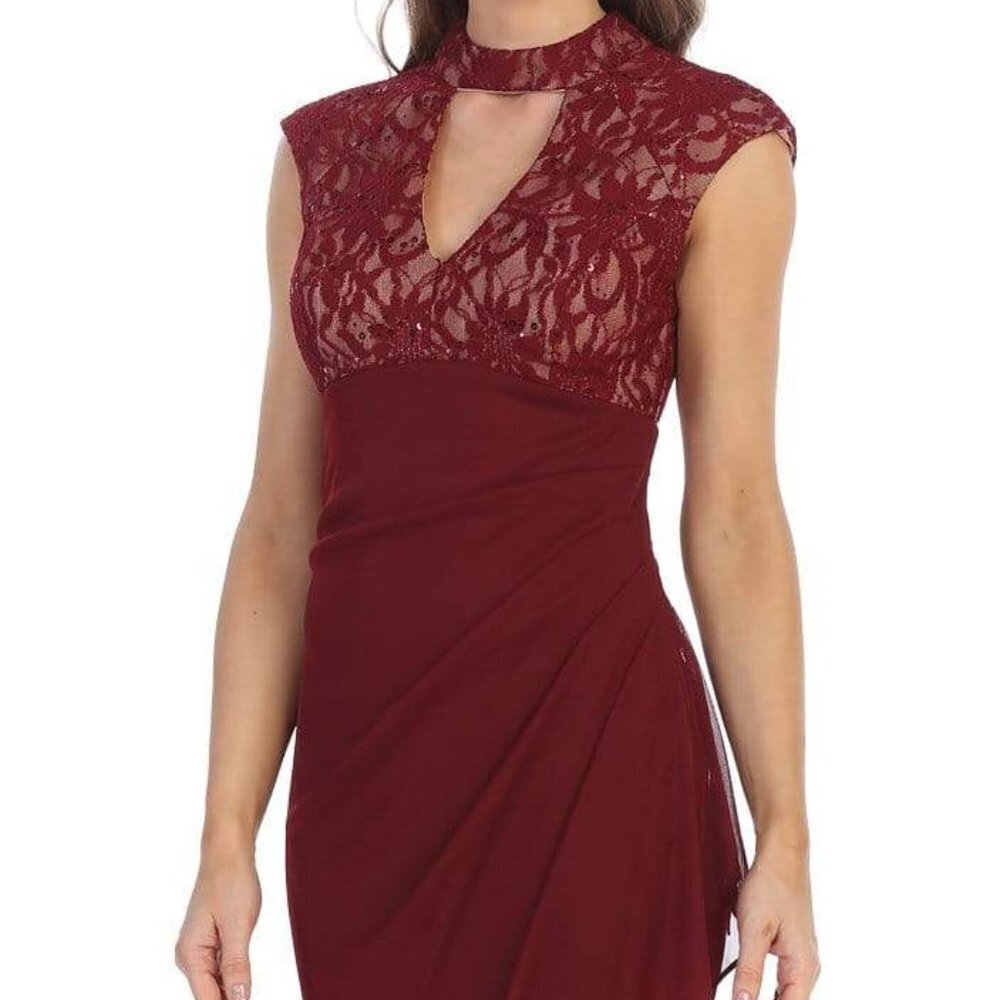 Shail K 1097 Prom Dress Red Size S